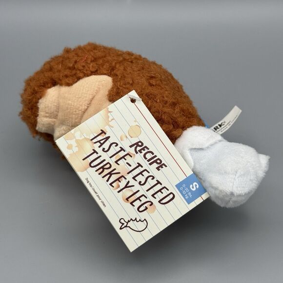 Bark Box Recipe Taste Tested Turkey Leg Dog Toy Small 0-20Lbs Drumstick Squeaky - Picture 1 of 7